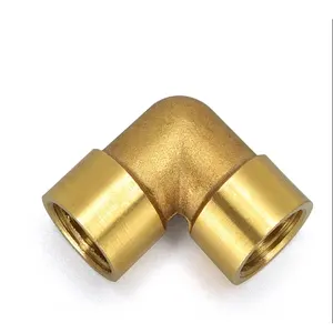 Nữ x Nam chủ đề 90 deg Brass khuỷu tay BSP Ống lắp 1/2 "3/8" 1/4 "1/8" nối Coupler cho nhiên liệu nước đồng