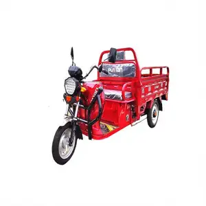 Simple Spring Shock Absorber Electrically Operated Tricycle Moto 3 Wheel For Cargo