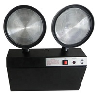 Projecteur d'urgence LED rechargeable 5W à double faisceau avec batterie de secours en plastique de 3 heures, boîtier en acier et diffuseur PS