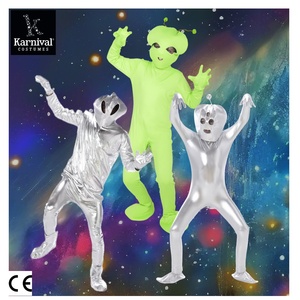 ODM Disfraz de astronauta y alienígena de Halloween para niños Body verde Venta completa para fiesta de Carnaval Rendimiento Cosplay para niños - Product Image 1