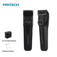 Tondeuse à barbe PRITECH pour hommes, tondeuse à cheveux avec peigne réglable de 0 à 9,5 mm, machine à raser sans fil, indicateur LED, type C