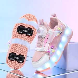 Scarpe per Bambini Cema con Luci LED e Ricarica USB, Calzature Lampeggianti Traspiranti Casual per Bambini - Product Image 2