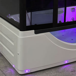 Cabina de <span class=keywords><strong>Ducha</strong></span> de Vapor Acrílica Moderna de 170 x 85 cm, Precio Competitivo, Estilo de Apertura Deslizante, Marco de Aluminio, Arco, Uso <span class=keywords><strong>Interior</strong></span> - Product Image 6