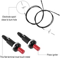 Allumeur piézoélectrique à bouton-poussoir EZONE pour foyer, gril, four, barbecue, chauffage avec câble de 39 pouces
