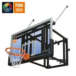 Young King/Bestseller Manueller Stil verstellbarer Wand-Basketball korb Indoor-Basketball korb für Mannschafts sportarten
