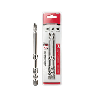 Punta de destornillador Phillips de doble sección, 6 mm, 1/4 pulgada, de acero inoxidable, magnética, extendida, para herramientas eléctricas y neumáticas - Product Image 1