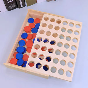 Jeu de société en bois pliable et écologique pour enfants : Quatre en ligne (4 en un rang) - Product Image 6