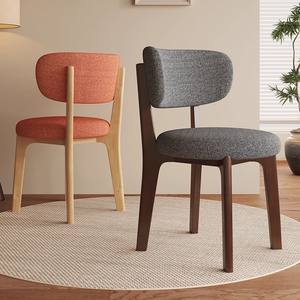 أثاث منزلي خشبي عالي الجودة ظهر من الخوص مع وسادة كرسي مطعم ومطبخ لتناول الطعام - Product Image 1