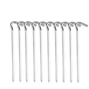 Stainless Steel Tent Pegs Outdoor <b>Camping</b> Ground Nails All Seasons Durable Metal Pegs for Tents <b>Canopy</b> Gardening Use - Product Image 1