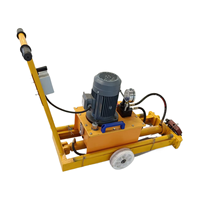 Machine portable à roues pour étirer les barres d'armature hydrauliques, dispositif de tension pour barres d'acier de tonnage élevé pour la production de composants préfabriqués de construction