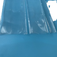 Manchon thermorétractable flexible en PVC bleu à paroi mince