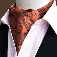 Cravates Ascot à Vendre Chaudement pour Hommes, Ascot Fleuri Cachemire Classique à Nouer Soi-Même, Cravates Homme Ascot pour Mariage