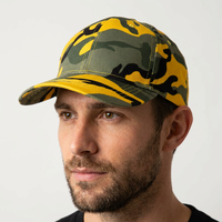 Casquette de baseball camouflage 6 panneaux brodée à la main avec logo personnalisé, ajustable, pour hommes – Meilleure vente