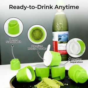 <b>28mm</b> Universal Fit 100% Pure Natural EU Standard Matcha Bottle Cap Innovative Nutrient Infusion Powder Dispensing BPA Free Food - Product Image 4