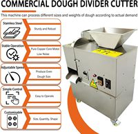 Machine électrique multifonctionnelle de division et de découpe de pâte, machine de portionnement quantitatif pour pain, bagels et biscuits, 5g-500g, 110V