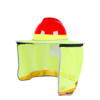 Protector de Cuello de Malla de Alta Visibilidad Personalizado Dolnesrn AQM con Tira Reflectante para Trabajo al Aire Libre, Sombrero de Seguridad, Protección Solar