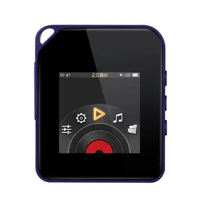 Lettore musicale MP3 memory incorporato con slot per schede denti blu HIFI studente lettore MP4 firmware mini lettore mp3 android