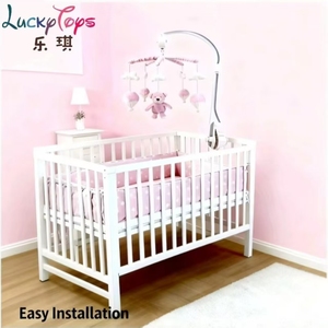 <span class=keywords><strong>Cuna</strong></span> musical móvil oso rosa y nube juguete giratorio con melodía para <span class=keywords><strong>cuna</strong></span> <span class=keywords><strong>de</strong></span> bebé decoración <span class=keywords><strong>de</strong></span> guardería para Recién Nacido Unisex - Product Image 5