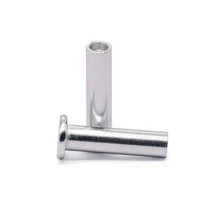 Rivets semi-tubulaires en aluminium à tête plate 3mm 4mm 5mm légers et résistants à la corrosion pour l'assemblage industriel général - Product Image 1
