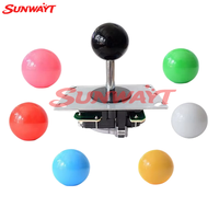 Joystick de 4/8 Vías para Máquinas de Juegos Arcade, de Metal y Plástico, 12V, de Alta Calidad, con Conector Personalizado de 5 Pines en Inglés