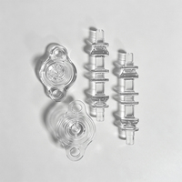 Ensemble de boîtiers de roulements sur mesure, exquis, en PMMA transparent et acier inoxydable, usinés CNC, à axe rond creux haute transparence