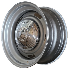 Nueva Llanta Deportiva Plateada 15X6J 15X7J 15X8J 15X10J PCD 5x108 5x114.3 5x120.65 5x127 5x139.7 6x139.7, Llanta Clásica de Acero RT07 - Product Image 3