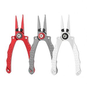 Ultra Lightweight Aluminum Alloy Integrated Lure Fishing <b>Pliers</b> - Multi-Functional <b>Split</b> <b>Ring</b> Opener, Line Cutter & Fish Gripper - Product Image 4