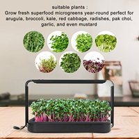 Microgreen – kit de croissance automatique de graines de croissance à led, kit de croissance d'herbes médicinales
