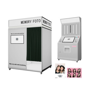 Cho các sự kiện in nhanh có thể điều chỉnh chiều cao tương thích máy ảnh SLR tùy chỉnh màn hình duy nhất Photo Booth máy - Product Image 1