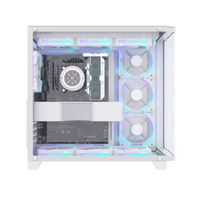 ALSEYE Special Design Computer Case 360 Cooler Ocean-9-W White Color PC Case With 3 Sides Glass Window