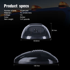 LOYO, luz intermitente ámbar de advertencia ahumada, luz Led para techo de cabina, marcador de luz superior, techos de coche, luz para camión, SUV, recogida F150 <span class=keywords><strong>Dodge</strong></span> RAM - Product Image 3