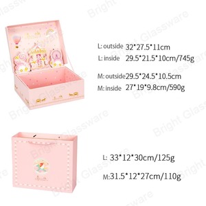 High quality luxury <b>pink</b> cartoon paper card <b>gift</b> packaging <b>box</b> bag, can be customized according to needs - Product Image 2
