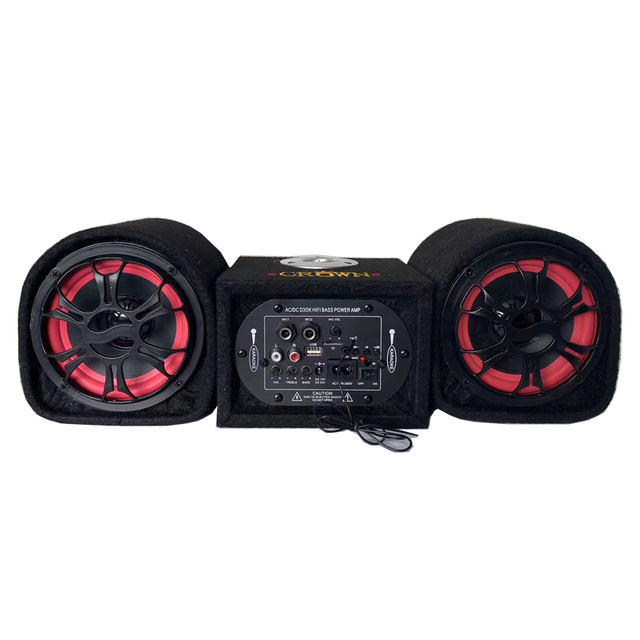 Factory Wholesale Double 5 Inch Car Subwoofer Wireless Bluetooth USB TF Card High Power Car Audio Speaker