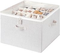Organisateur de rangement pour chaussures pliable, rectangulaire, moderne et portable avec couvercle en PVC et boîte à fermeture éclair pour le rangement des vêtements et des tissus