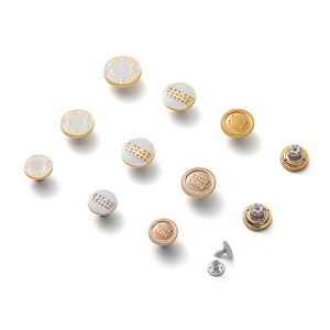 Vàng Sang Trọng Dập Nổi Thiết Kế Tùy Chỉnh Brass Denim Nút Pins 18Mm Kim Loại Vít <span class=keywords><strong>Jean</strong></span> Nút - Product Image 1