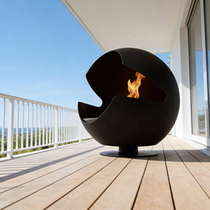 Chimenea de Acero al Carbono de Diseño Contemporáneo para Montar en la <span class=keywords><strong>Pared</strong></span>, para Uso en Interiores, Villas, Hoteles - Personalizable - Product Image 5