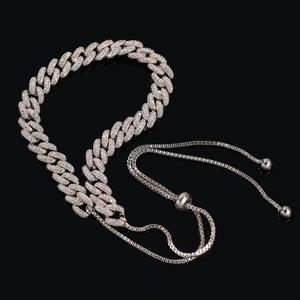 الجملة مثلج خارج مصمم الكوبي قلادة المرأة المختنقون 9 مللي متر تشيكوسلوفاكيا الكوبية رابط Miami' سلسلة بلينغ مغني الراب مجوهرات هدية - Product Image 5