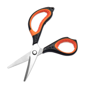 Fishing Shears Stainless Steel Rubber Plastic Handle Cutting Tool For Fishing Multi Purpose Use - Product Image 1