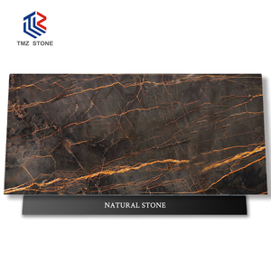 Gran oferta 2022, precio barato de alta calidad, losas de mármol de oro negro de Port Laurent, diseño moderno para suelo de pared característico pulido - Product Image 1