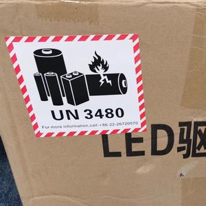 สติกเกอร์กันน้ำ UN3090 UN3091 UN3480 UN3481 ขายดี ป้ายเตือนแบตเตอรี่ลิเธียมไอออน รูปทรงตามสั่ง สี CMYK - Product Image 5