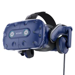 مجموعة إصدار احترافي للعين Vive Pro تأتي مع تقنية وحدة تتبع العين ثلاثية الأبعاد شاشة عرض رأس الواقع الافتراضي البانورامية