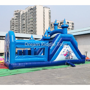 Enorme <span class=keywords><strong>Frozen</strong></span> Bounce House Combo <span class=keywords><strong>Castillo</strong></span> <span class=keywords><strong>de</strong></span> salto <span class=keywords><strong>de</strong></span> obstáculos inflable con tobogán Princess Bounce House Gorila inflable para niña - Product Image 4