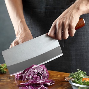 High-quality Forged Stainless Steel Three-piece <b>Set</b> <b>sharp</b> Slicing Chopping Meat <b>Knives</b> Ambidextrous Brushed Finish Modern Style - Product Image 1