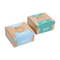 Boîte en papier ondulé kraft avec logo personnalisé emballage biodégradable pour bijoux pour cadeaux de marque avec doublure en éponge
