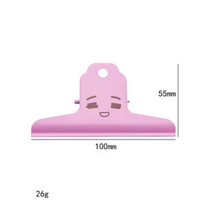 Clips de reliure en métal épais PinGlory PG2-20250724-2 avec logo personnalisé, motif chien bouledogue, 100 mm, pour cuisine, respectueux de l'environnement - Product Image 2