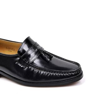 Chaussures en cuir formelles de style britannique, basses, à enfiler, en cuir de vachette vintage, fabriquées à la main - Product Image 4