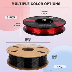 Filament d'imprimante 3D <span class=keywords><strong>ERYONE</strong></span> <span class=keywords><strong>TPU</strong></span> 95A, diamètre 1,75 mm, 1 kg, température d'impression 240°C - Product Image 5