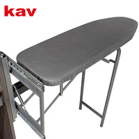 Planche à repasser pliable en acier, murale, extensible, double usage, pour armoire et maison