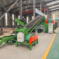Broyeur de pneus à double arbre pour pneus de camions, voitures et pneus OTR – Déchiqueteur de pneus usagés