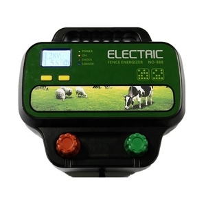 Électrificateur solaire intelligent de clôture, <span class=keywords><strong>chargeur</strong></span> à l'énergie solaire, 18/40KM, 5J, équipement de ferme et caravane - Product Image 1